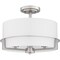 Quoizel Seymour Semi Flush 3 Lights Brusjhed Nickel SEY1715BN - alternate 2